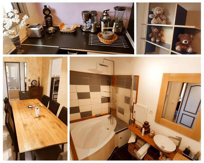 Gîte pour 6 personnes, avec Balcon ainsi que Terrasse et Vue à Saint-Priest - 3