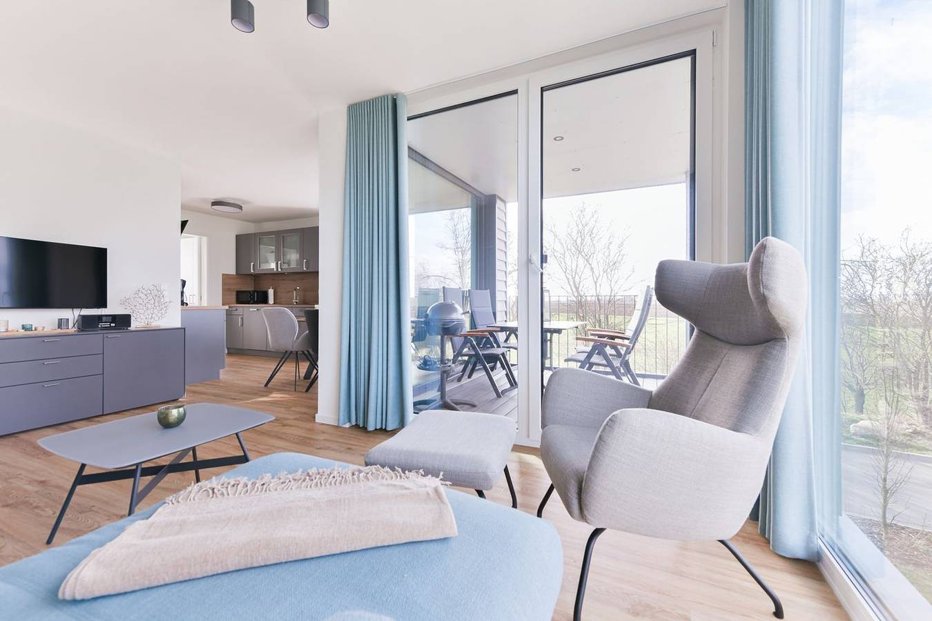 Ganze Wohnung, Beltblick 21 – Fehmarn mit Stil. Sauna. Balkon. Meerblick. in Marienleuchte, Fehmarn