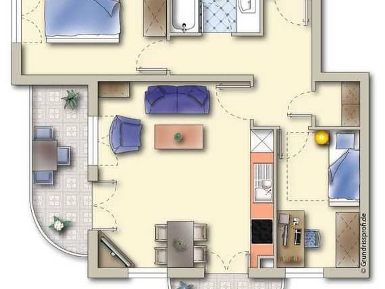 Ganze Ferienwohnung, Komfort-Ferienwohnung Rosa Wg. 6 - Komfort-Ferienwohnung Rosa Wg. 6, Strandnah, Top-Ausstattung in Sellin, Rügen