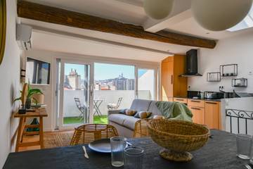 Gîte pour 4 personnes, avec balcon, adapté aux familles dans Gare De Marseille Saint Charles