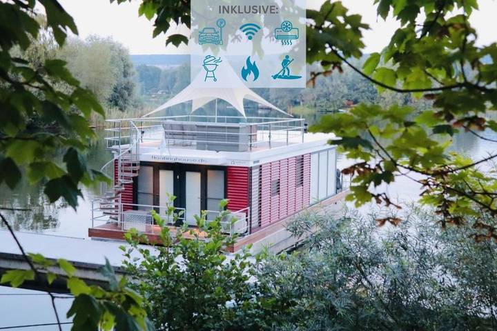 Ferienhaus für 5 Personen, mit Ausblick und Terrasse sowie Seeblick im Weserbergland