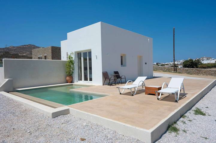 Apartment for 2 people, with garden and pool in Mykonos