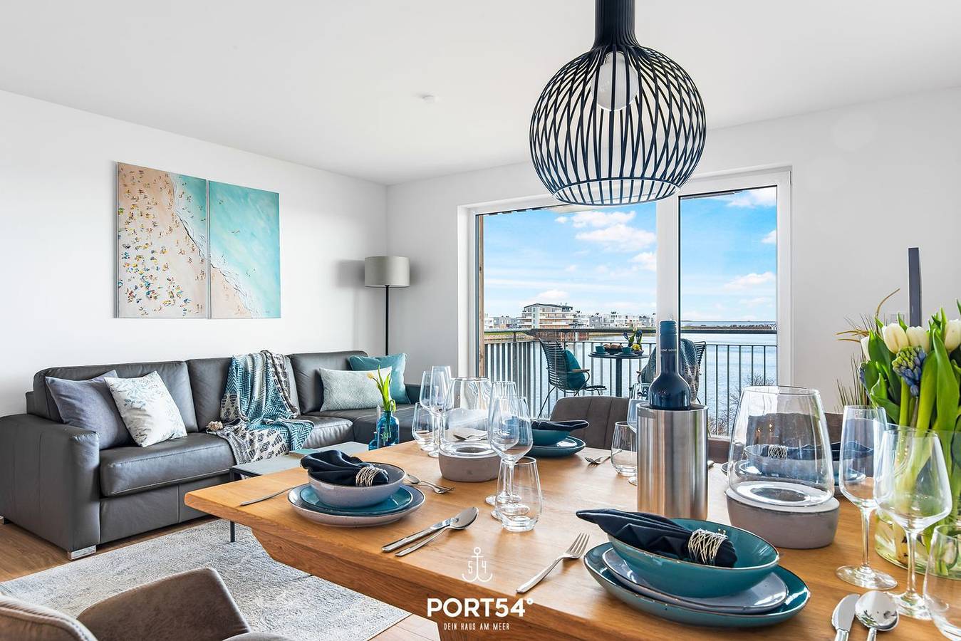Hafenflair 1 - Harbor view, balcony, waterfront location, 1st floor, bathroom, foto 9