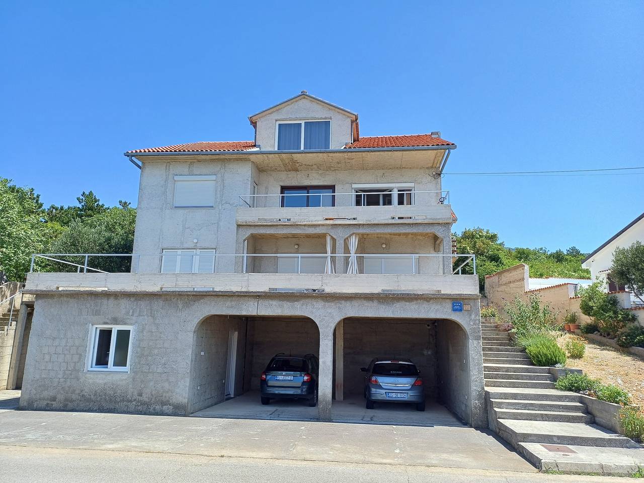 Ganze Wohnung, Studio Appartement mit Terrasse und Meerblick Klenovica, Novi Vinodolski -a in Klenovica, Primorje-Gorski Kotar