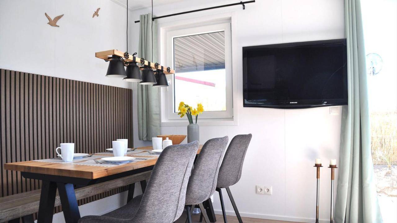 Ferienhaus Strandhus - Ankerplatz Dahme, Urlaub in Dünen, Terrasse, Strandkorb in Dahme, Ostholstein