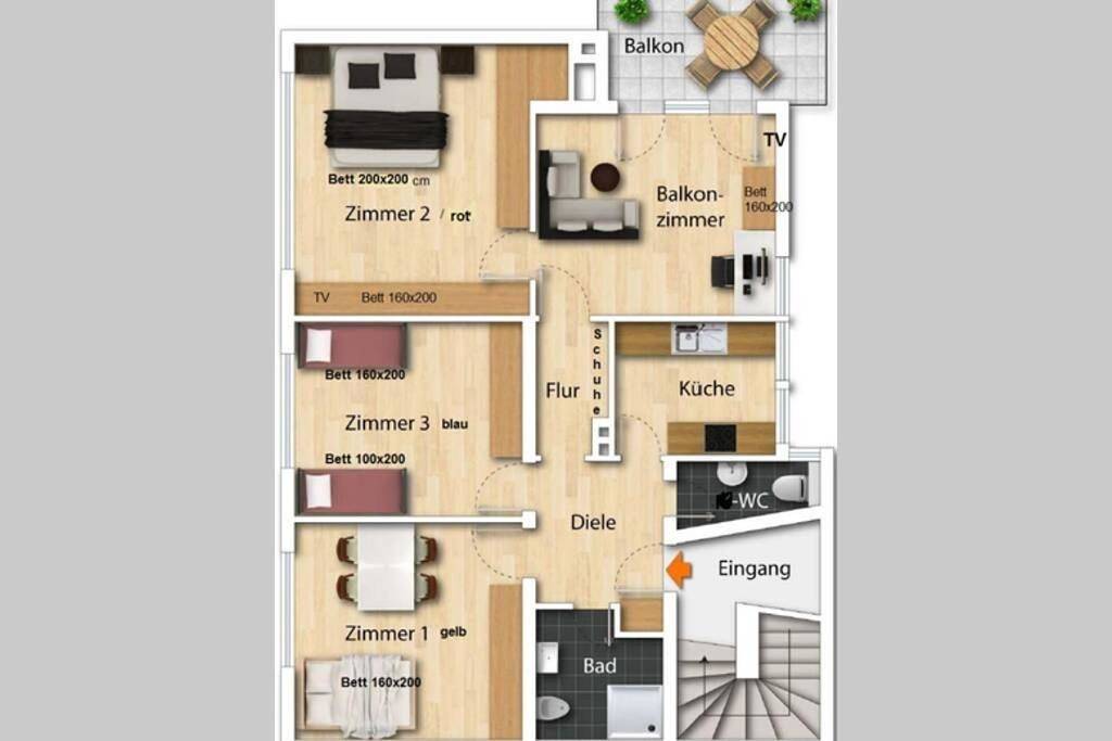 Entire apartment, Vacation apartment for 11 people with terrace in Rösrath, Rheinisch-Bergischer Kreis