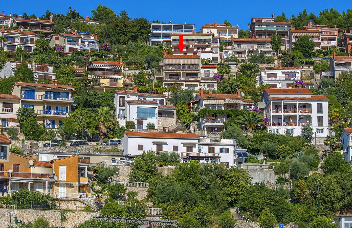 Appartement entier, Appartement de vacances pour 2 personnes avec terrasse in Rabac, Labin-Rabac
