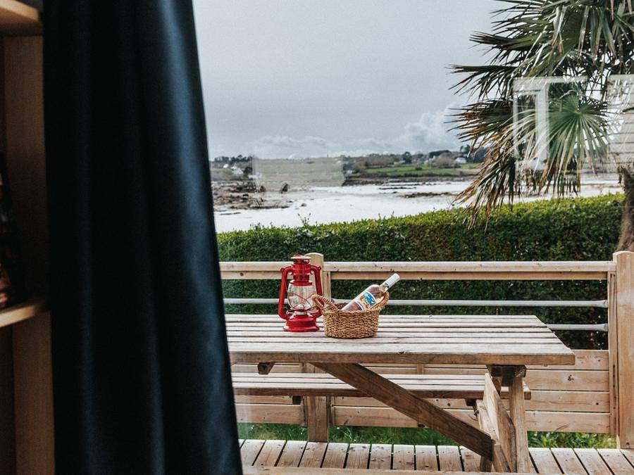 Camping Liberté Landrellec - Mobilheim 4 personen - Prestige Meerblick in Landrellec, Pleumeur-Bodou