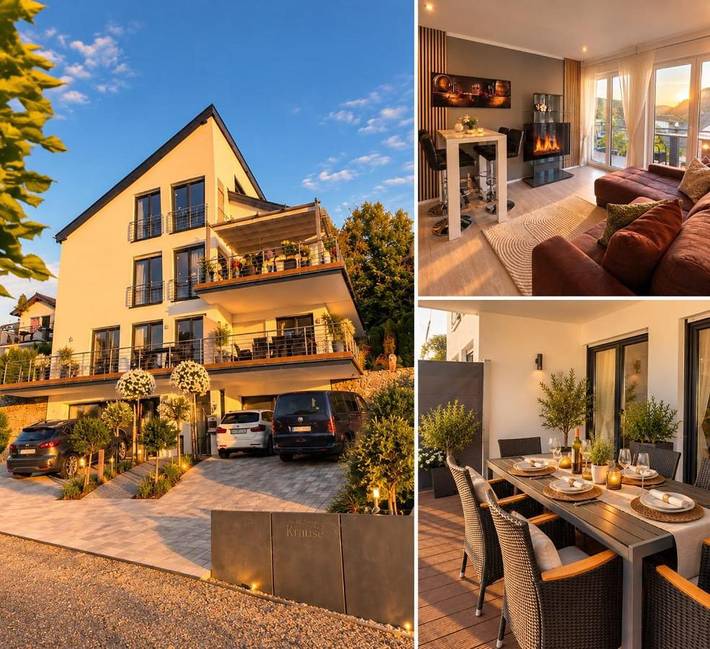 Ferienwohnung für 4 Personen, mit Balkon und Terrasse sowie Ausblick in Cochem