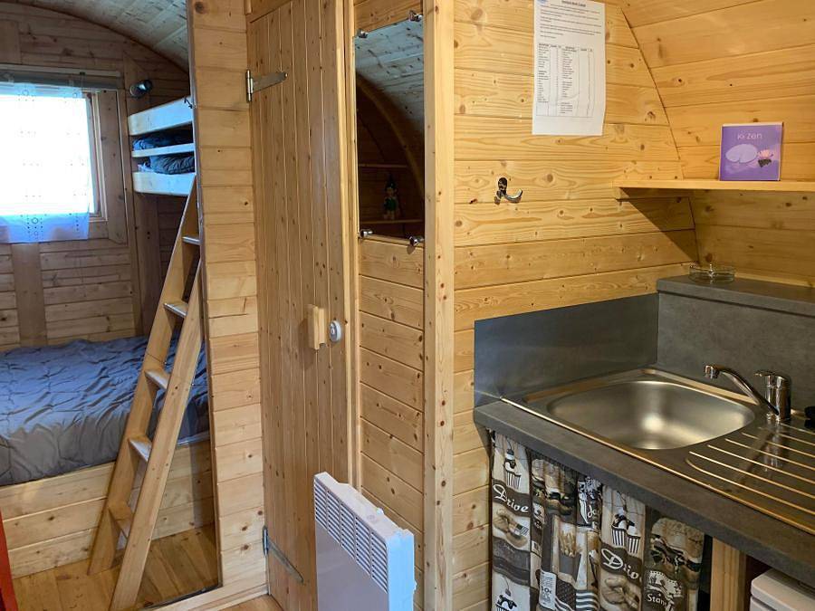 Camping L'Etang du Pays Blanc - Hébergement 3 personnes - Barel (sans douche) in Guérande, Côte d'Amour