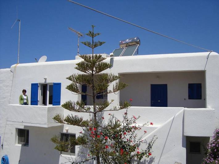 Casa de huéspuedes para 4 personas, con vistas y balcón en Mykonos