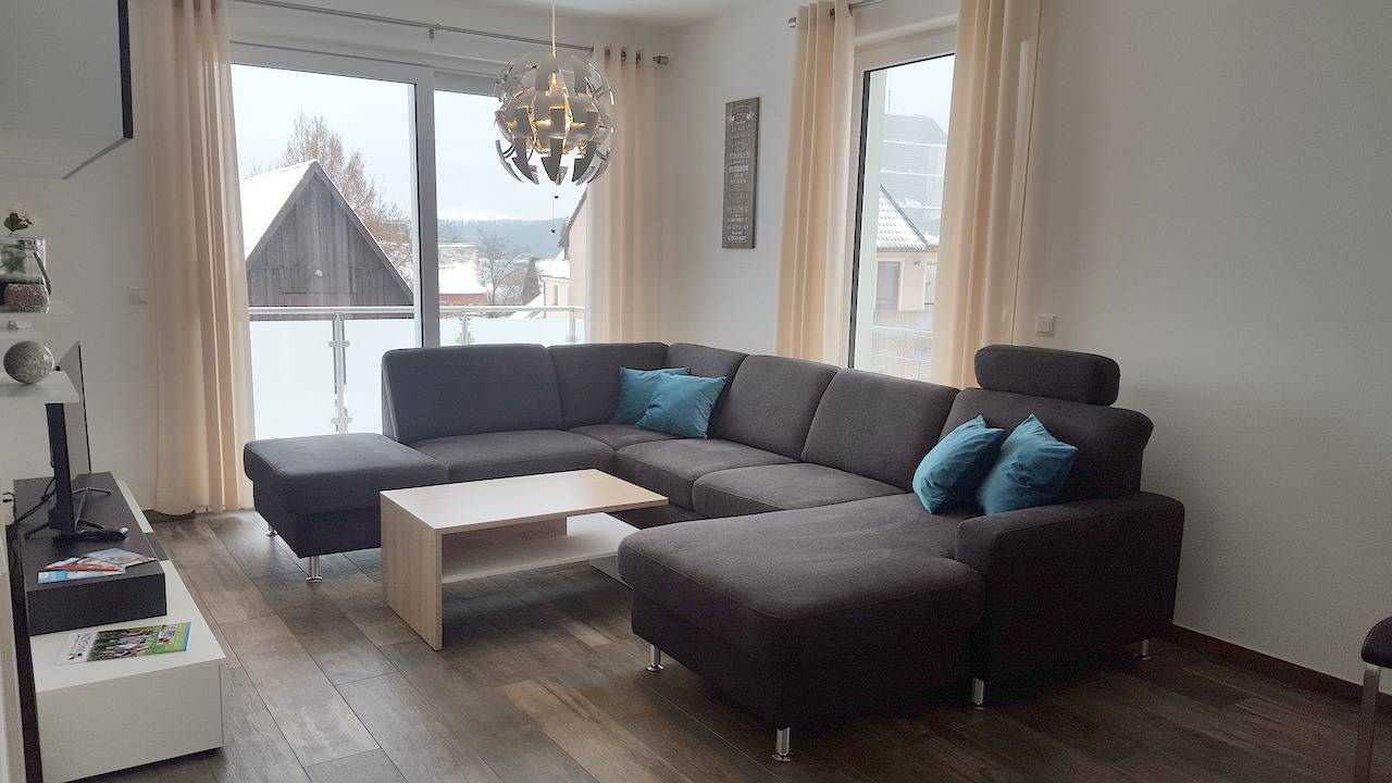 Ganze Wohnung, Ferienwohnung Schertel - ruhige, Barriere freie und bedingt rollstuhlgerechte -4 Sterne- Ferienwohnung nahe Brombac in Pleinfeld, Fränkisches Seenland