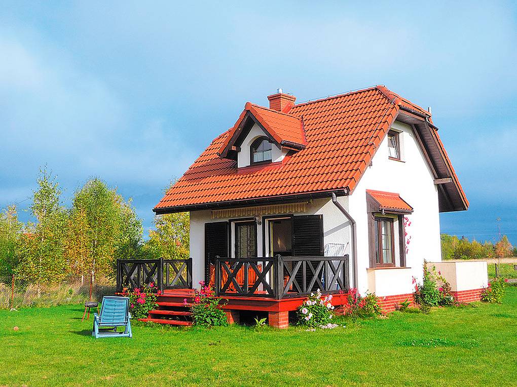 Casa de vacaciones para 5 personas con terraza in Masuria