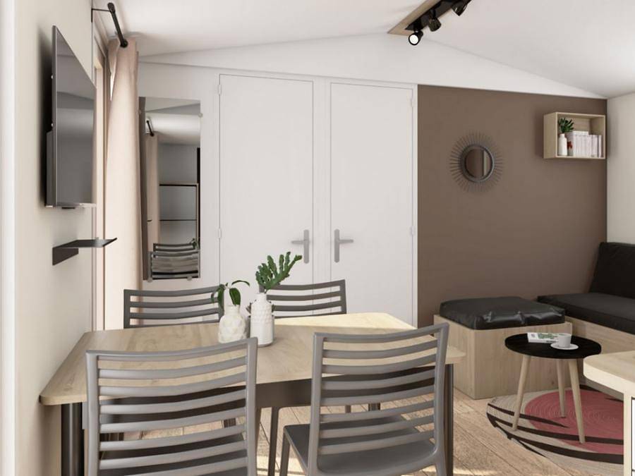 Camping Paradis - Les Nobis d'Anjou - Mobilheim 4 personen - Mh2 Eden Falun,2 Zimmer,4 Pers. in Montreuil-Bellay, Loire-Tal
