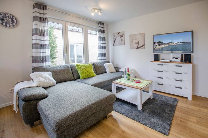 Ferienwohnung für 4 Personen, mit Terrasse und Garten sowie Sauna