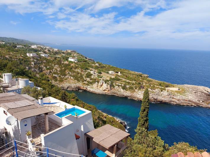 Maison de vacances pour 8 personnes, avec Terrasse ainsi que Jardin et Piscine à Tricase