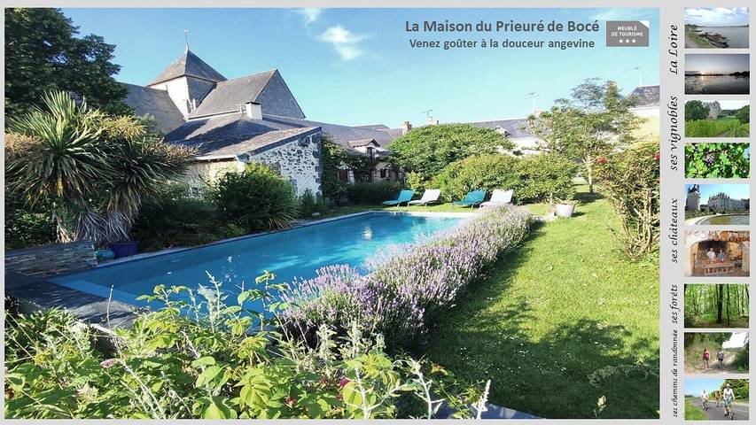Gîte pour 6 personnes, avec piscine et terrasse