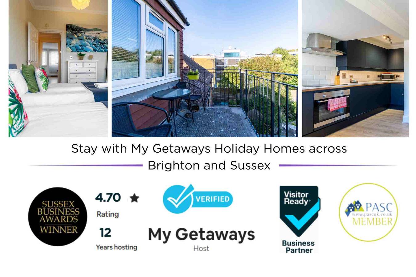 Entire apartment, Brunswick Fab Pad | By My Getaways in Hove, Brighton