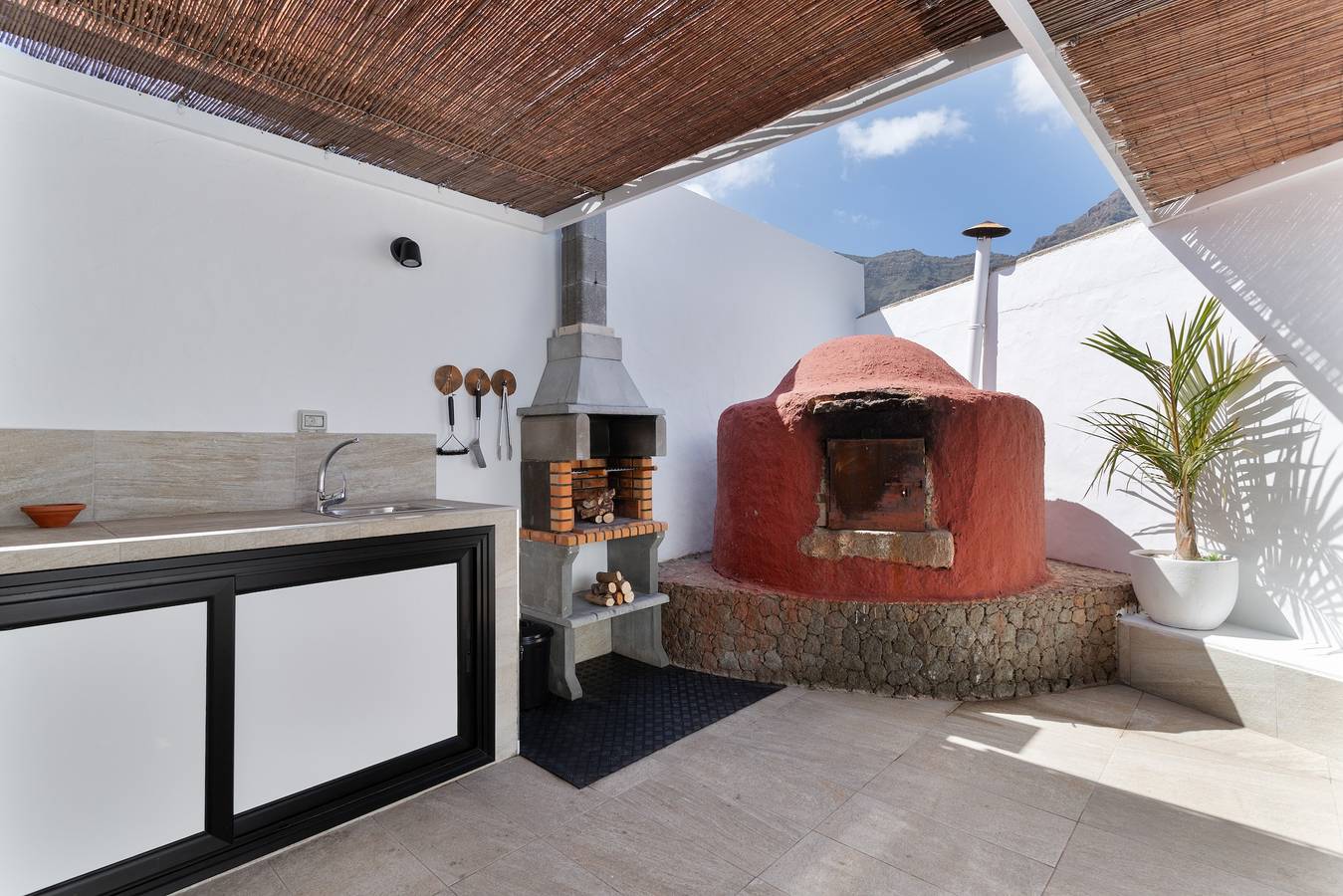 Casa de vacaciones 'Rincón De La Fontana' con vistas a la montaña, Wi-Fi y aire acondicionado in El Pinillo, La Aldea de San Nicolás