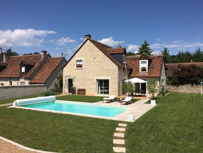Maison de vacances pour 6 personnes, avec piscine ainsi que jardin et vue - 1