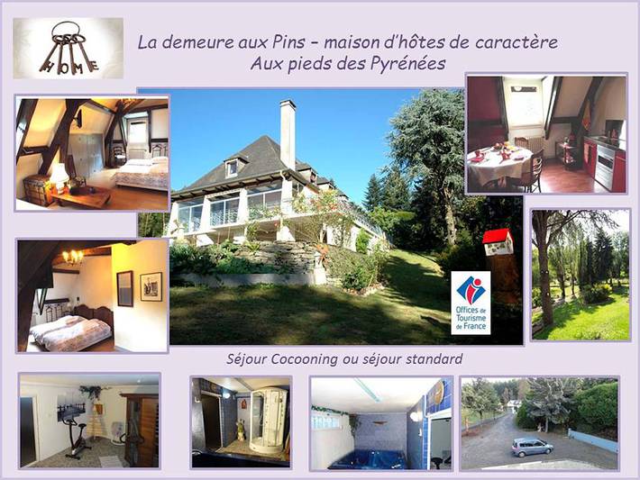 Chambre d’hôte pour 3 personnes, avec jacuzzi ainsi que sauna et jardin