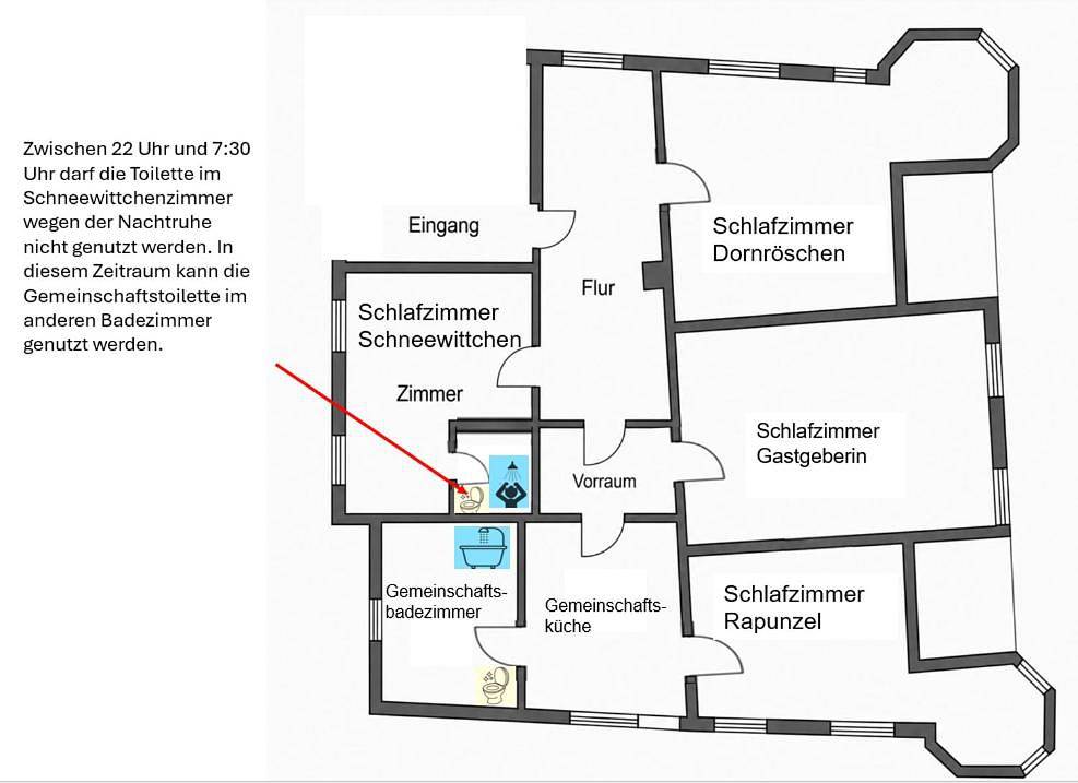 Ganze Wohnung, Schlafen wie Prinzessinen in Kempten Schlösschen in Kempten, Bayerisch Schwaben