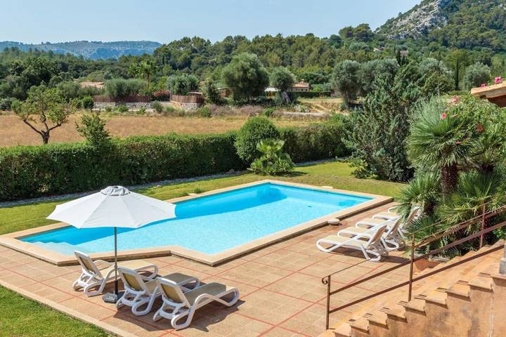 Villa 'Hostalet' with Mountain View, Wi-Fi and Air Conditioning in Pollença, North Majorca