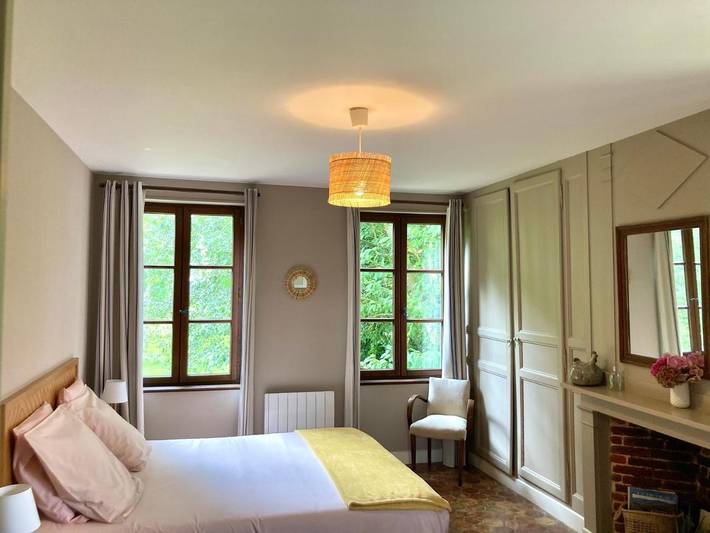 Cottage pour 2 personnes, avec terrasse ainsi que vue et jardin à Fourmetot
