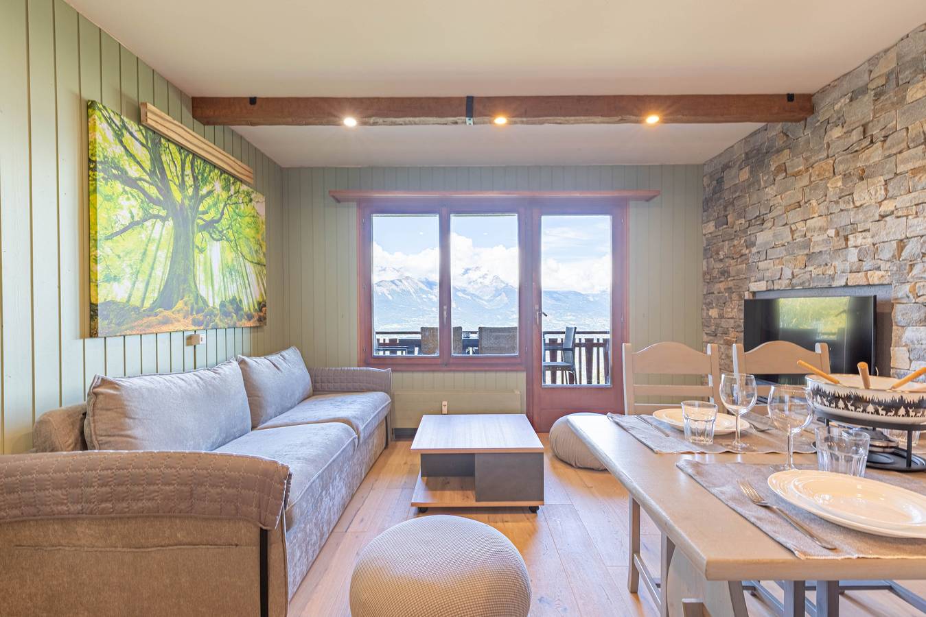 Ganzes Studio, Bellevue L 012 - Pleasant studio 4 pers in Veysonnaz, Walliser Alpen