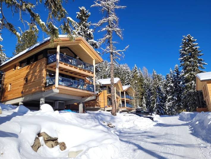Ferienhaus für 8 Personen, mit Balkon und Sauna sowie Whirlpool an der Turracher Höhe