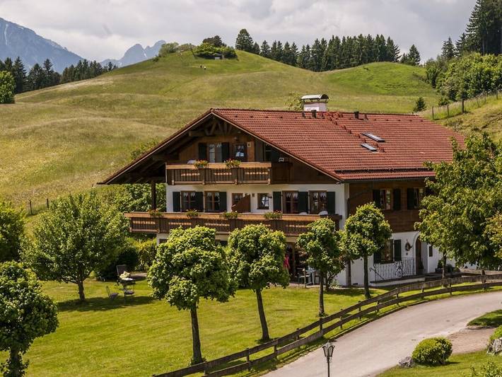 Ferienhaus für 4 Personen, mit Balkon und Sauna in Füssen