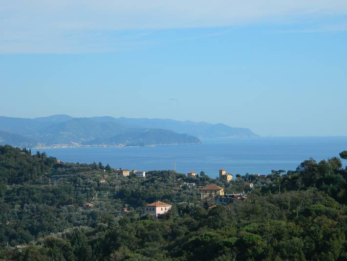 Gehele studio, Appartement 'Fattorialmare Gialla' met Uitzicht op Zee, Gedeeld Terras & Wifi in Camogli, Riviera di Levante