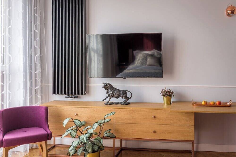 Appartement entier, Feniks Burgundy studio with a terrace in Cracovie, Petite-Pologne