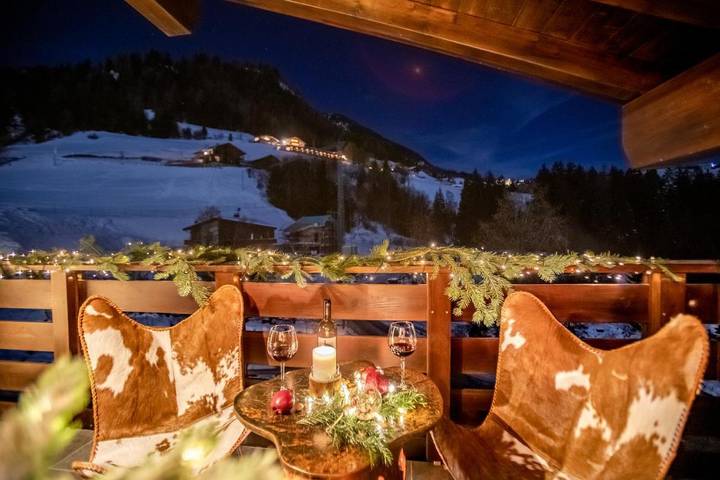 Hütte für 6 Personen, mit Sauna und Balkon sowie Ausblick auf der Seiser Alm - 2