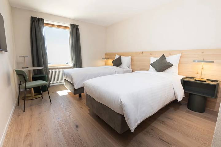 Hôtel de la Vue-des-Alpes - Standard-Einzelzimmer in Fontaines (NE), Val-de-Ruz