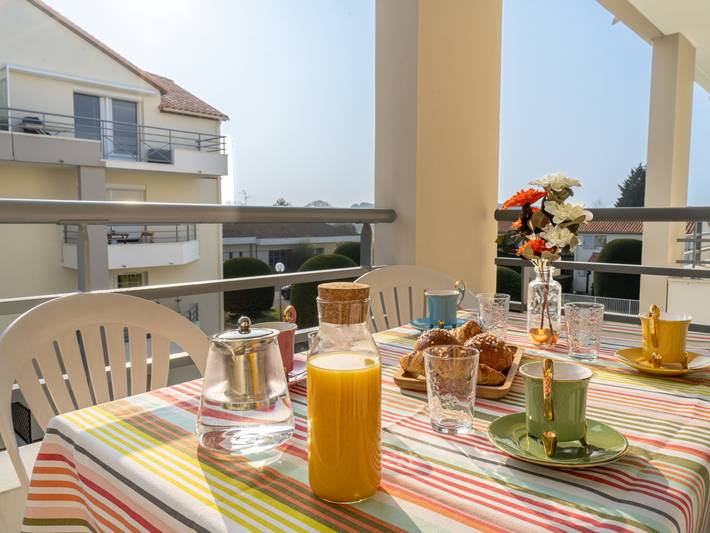 Appartement de vacances pour 4 personnes, avec balcon et jardin à Pornic