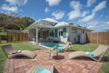 Gîte pour 4 personnes, avec jardin ainsi que piscine et terrasse en Martinique