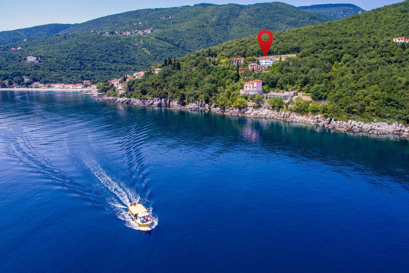 Ganze Wohnung, 1-Zimmer-Ferienwohnung mit Terrasse und Meerblick Moscenicka Draga, Opatija A-7766-d in Moscenicka Draga, Opatija Riviera
