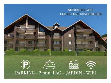 Gîte pour 4 personnes, avec vue et terrasse à Malbuisson