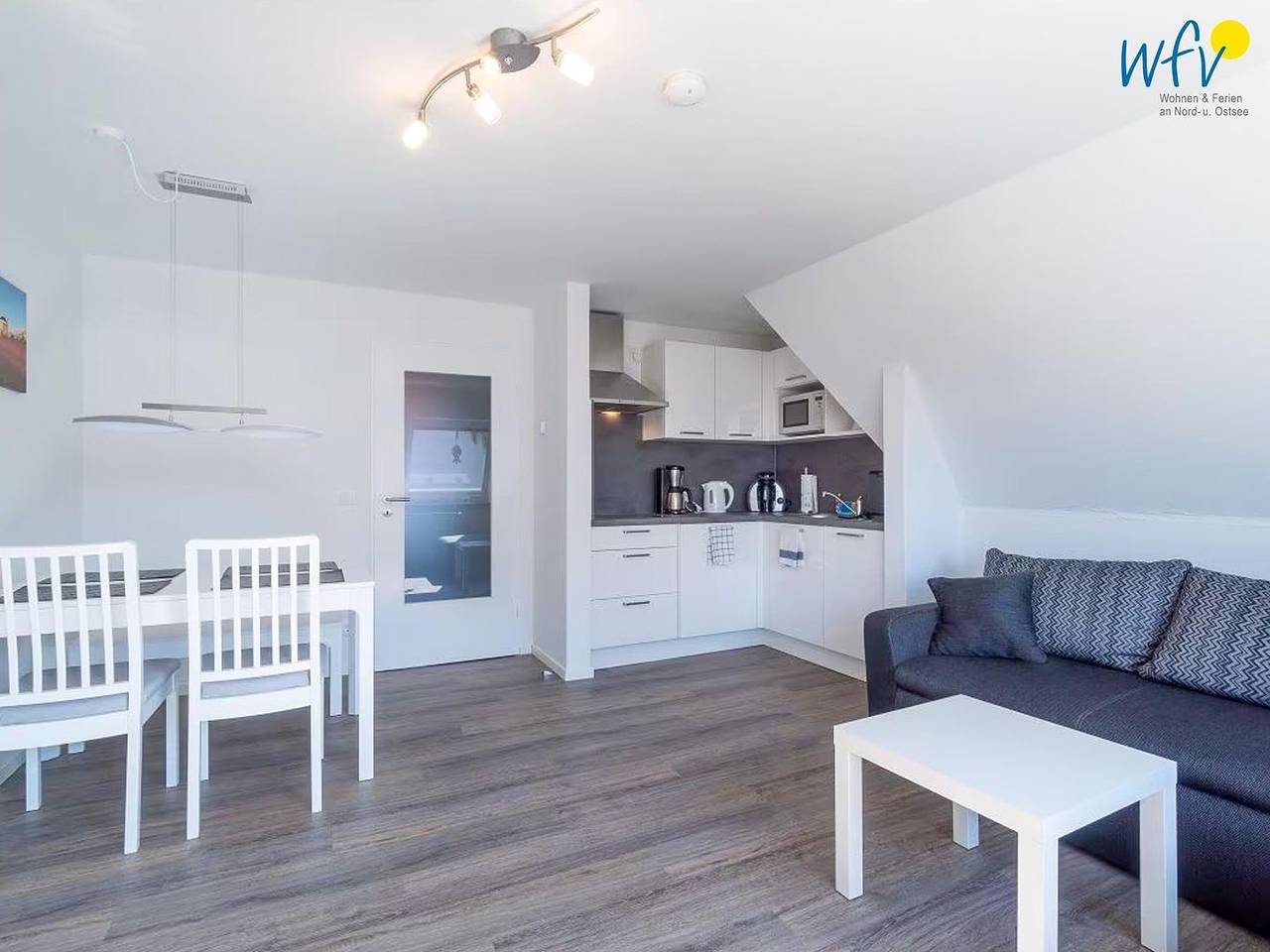 Ganze Wohnung, Strandhus Ferienwohnung Kaap Blick – Komfort mit eingeschränktem Meerblick auf Borkum in Borkum