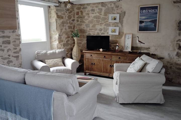 House by the sea in Plouguerneau, Brest region