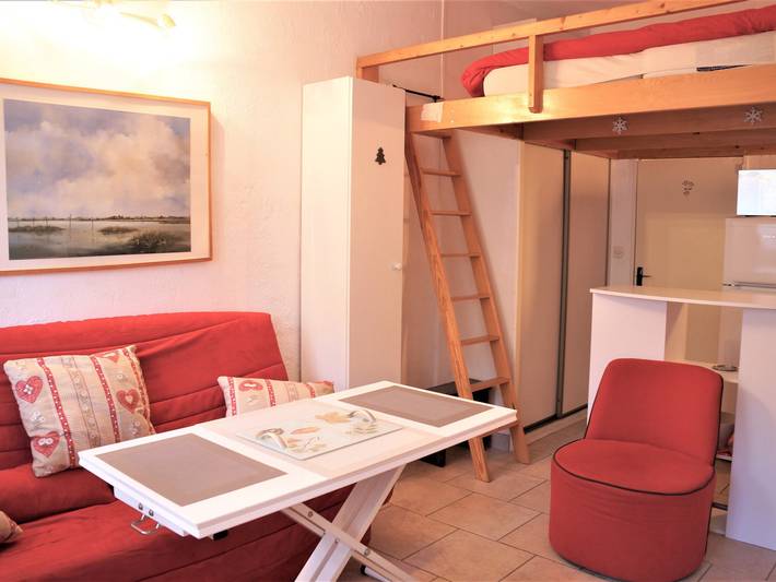 Studio pour 4 personnes, avec Balcon et Terrasse