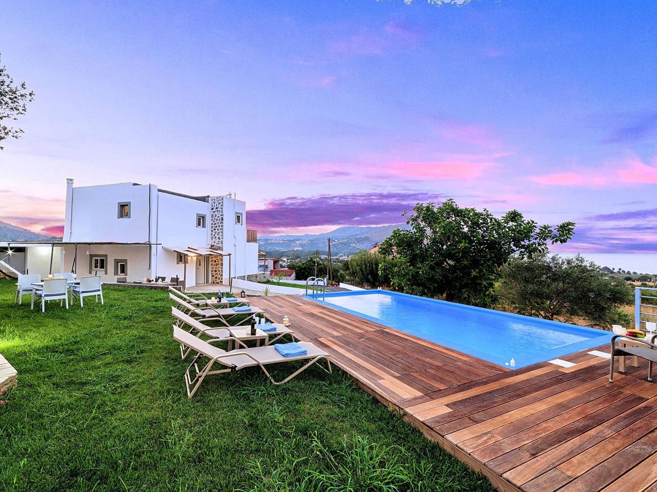 Georgioupolis Blaue Villa Privater Pool in Georgioupoli, Chania en omgeving