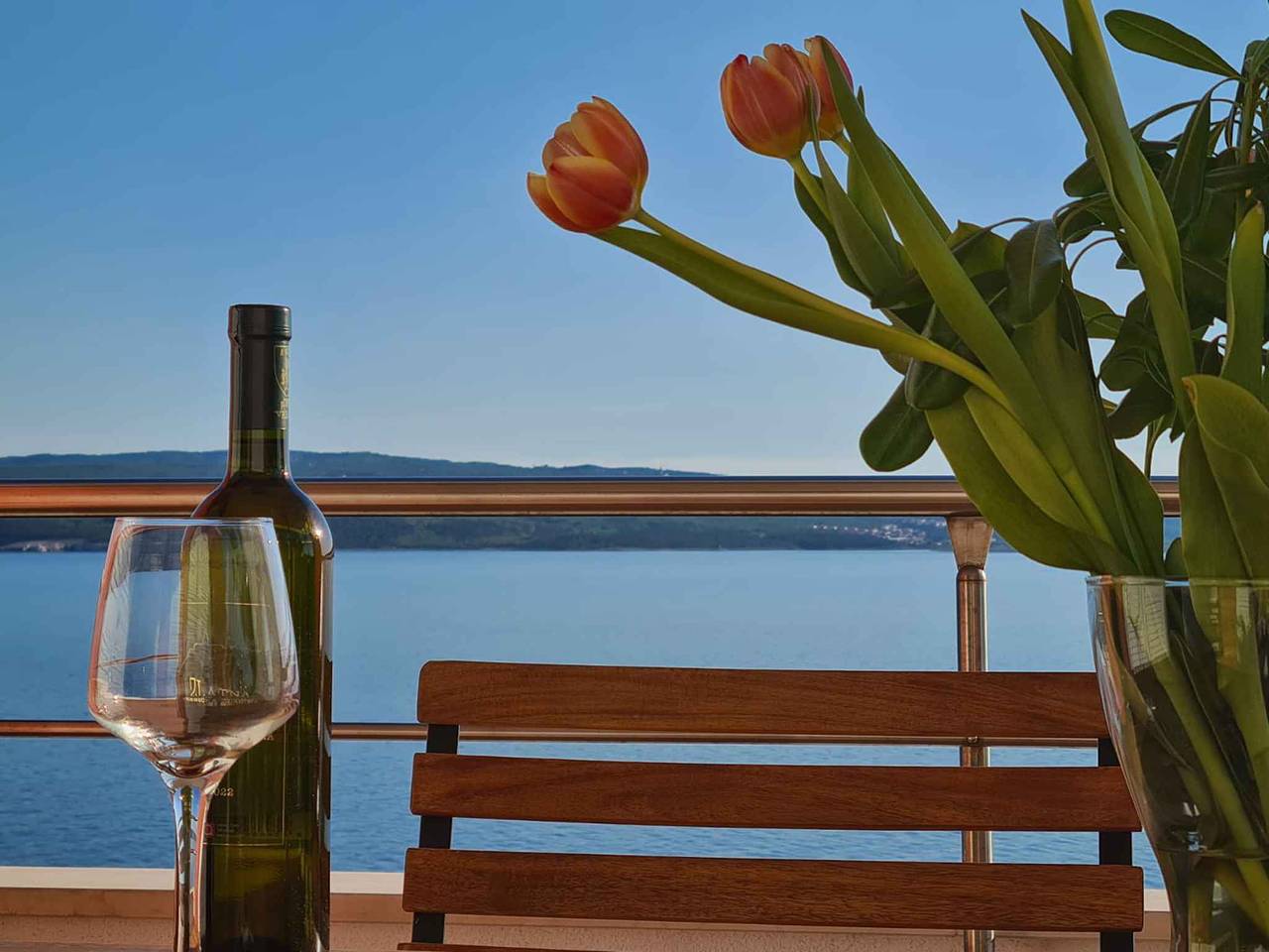 Hel semesterlägenhet, Holiday apartment with air conditioning and sea view  in Dramalj, Primorje-Gorski Kotar guovlu