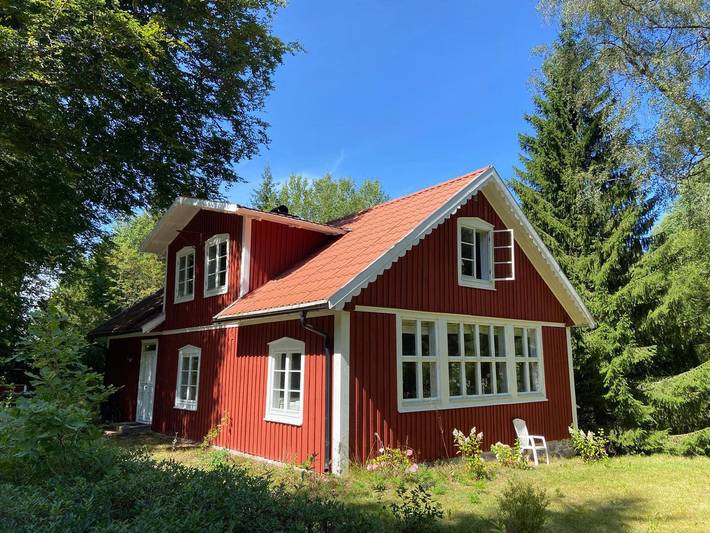 Ferienhaus für 4 Personen, mit Garten und Ausblick sowie Sauna in Schweden