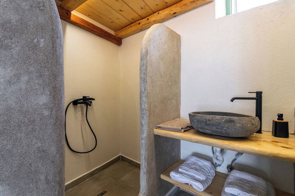 Klima Milos sea front boat house in Klima, Milos