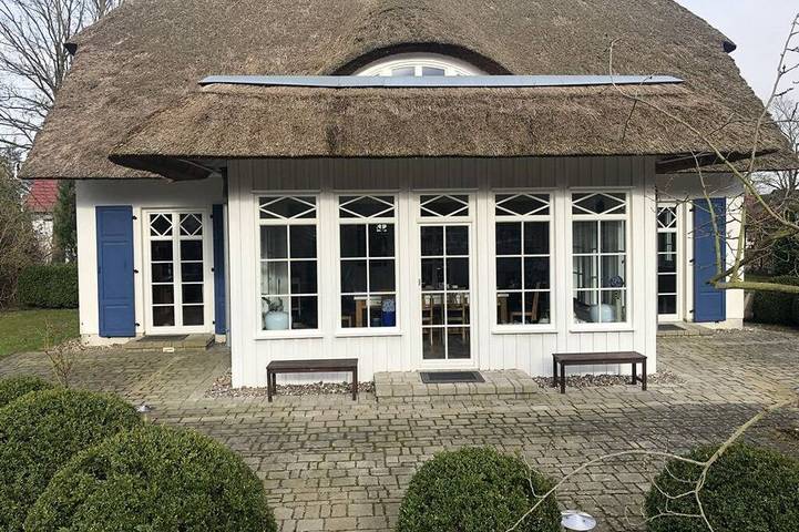 Luxus-Ferienhaus für 9 Personen, mit Garten und Balkon sowie Sauna