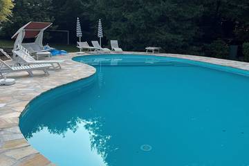 Ferienwohnung für 6 Personen, mit Balkon und Garten in Porto Valtravaglia