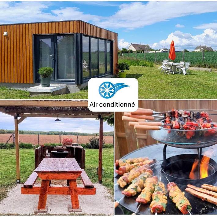 Chalet pour 3 personnes, avec jardin et vue