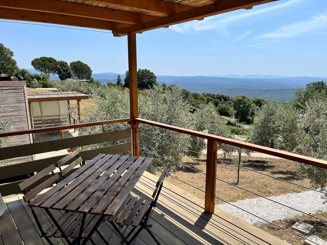 Ganze Ferienwohnung, Tiny Home 'Glamping - La Quercia' mit Garten in Monteverdi Marittimo, Etruskische Küste